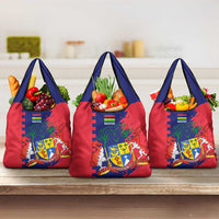 Mauritius Grocery Bag National Emblem Integrated with Country's Shape – Symbolic Design