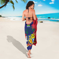 Mauritius Sarong National Emblem Integrated with Country's Shape – Symbolic Design