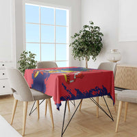 Mauritius Tablecloth National Emblem Integrated with Country's Shape – Symbolic Design