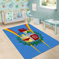 Aruba Area Rug National Emblem Featuring the Lion Symbol - Majestic Design