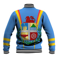 Aruba Baseball Jacket National Emblem Featuring the Lion Symbol - Majestic Design