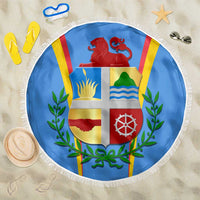 Aruba Beach Blanket National Emblem Featuring the Lion Symbol - Majestic Design