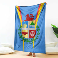 Aruba Blanket National Emblem Featuring the Lion Symbol - Majestic Design