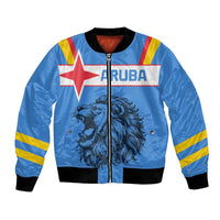 Aruba Bomber Jacket National Emblem Featuring the Lion Symbol - Majestic Design