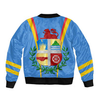 Aruba Bomber Jacket National Emblem Featuring the Lion Symbol - Majestic Design