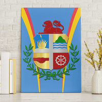 Aruba Canvas Wall Art National Emblem Featuring the Lion Symbol - Majestic Design