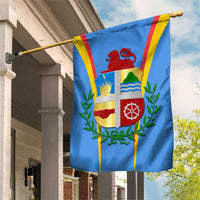 Aruba Garden Flag National Emblem Featuring the Lion Symbol - Majestic Design