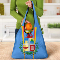 Aruba Grocery Bag National Emblem Featuring the Lion Symbol - Majestic Design