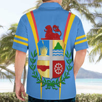 Aruba Hawaiian Shirt National Emblem Featuring the Lion Symbol - Majestic Design