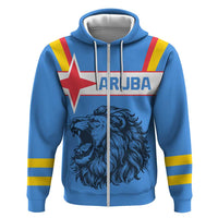 Aruba Hoodie National Emblem Featuring the Lion Symbol - Majestic Design