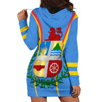 Aruba Hoodie Dress National Emblem Featuring the Lion Symbol - Majestic Design