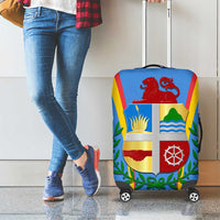 Aruba Luggage Cover National Emblem Featuring the Lion Symbol - Majestic Design