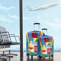 Aruba Luggage Cover National Emblem Featuring the Lion Symbol - Majestic Design