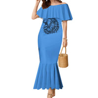 Aruba Mermaid Dress National Emblem Featuring the Lion Symbol - Majestic Design