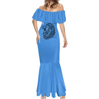 Aruba Mermaid Dress National Emblem Featuring the Lion Symbol - Majestic Design