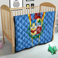 Aruba Quilt National Emblem Featuring the Lion Symbol - Majestic Design