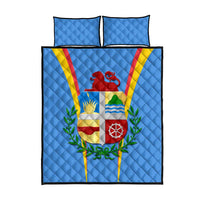 Aruba Quilt Bed Set National Emblem Featuring the Lion Symbol - Majestic Design