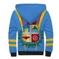 Aruba Sherpa Hoodie National Emblem Featuring the Lion Symbol - Majestic Design