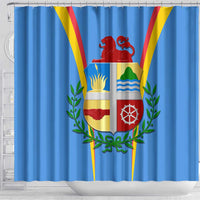 Aruba Shower Curtain National Emblem Featuring the Lion Symbol - Majestic Design