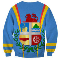 Aruba Sweatshirt National Emblem Featuring the Lion Symbol - Majestic Design