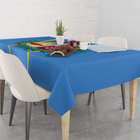 Aruba Tablecloth National Emblem Featuring the Lion Symbol - Majestic Design