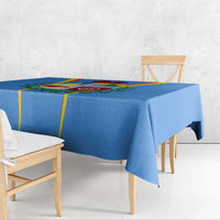 Aruba Tablecloth National Emblem Featuring the Lion Symbol - Majestic Design