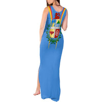 Aruba Tank Maxi Dress National Emblem Featuring the Lion Symbol - Majestic Design