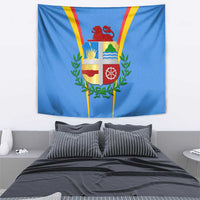 Aruba Tapestry National Emblem Featuring the Lion Symbol - Majestic Design
