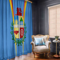 Aruba Window Curtain National Emblem Featuring the Lion Symbol - Majestic Design