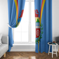 Aruba Window Curtain National Emblem Featuring the Lion Symbol - Majestic Design