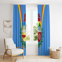 Aruba Window Curtain National Emblem Featuring the Lion Symbol - Majestic Design