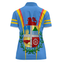 Aruba Women Polo Shirt National Emblem Featuring the Lion Symbol - Majestic Design