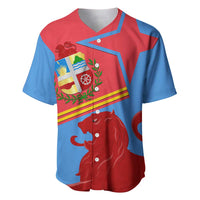 Aruba Flag Baseball Jersey Elements Merged with Country's Shape – Unique National Design