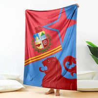Aruba Flag Blanket Elements Merged with Country's Shape – Unique National Design