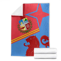 Aruba Flag Blanket Elements Merged with Country's Shape – Unique National Design