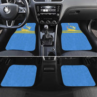 Aruba Flag Car Mats Elements Merged with Country's Shape – Unique National Design
