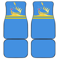 Aruba Flag Car Mats Elements Merged with Country's Shape – Unique National Design