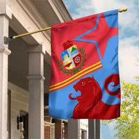 Aruba Flag Garden Flag Elements Merged with Country's Shape – Unique National Design