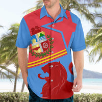 Aruba Flag Hawaiian Shirt Elements Merged with Country's Shape – Unique National Design