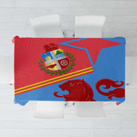 Aruba Flag Tablecloth Elements Merged with Country's Shape – Unique National Design