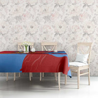 Aruba Flag Tablecloth Elements Merged with Country's Shape – Unique National Design