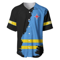 Aruba's Mascot Baseball Jersey Blended with National Flag Details – Symbolic Design