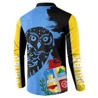 Aruba's Mascot Button Sweatshirt Blended with National Flag Details – Symbolic Design