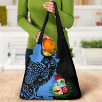 Aruba's Mascot Grocery Bag Blended with National Flag Details – Symbolic Design