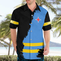 Aruba's Mascot Hawaiian Shirt Blended with National Flag Details – Symbolic Design
