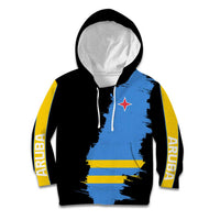 Aruba's Mascot Kid Hoodie Blended with National Flag Details – Symbolic Design