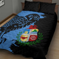 Aruba's Mascot Quilt Bed Set Blended with National Flag Details – Symbolic Design