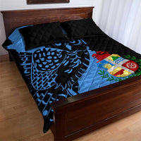 Aruba's Mascot Quilt Bed Set Blended with National Flag Details – Symbolic Design