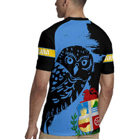 Aruba's Mascot Rugby Jersey Blended with National Flag Details – Symbolic Design