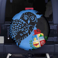 Aruba's Mascot Spare Tire Cover Blended with National Flag Details – Symbolic Design